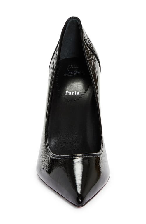 Shop Christian Louboutin Sporty Kate Patent Leather Pump In Black/lin Black