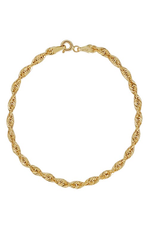 Bony Levy 14k Gold Rope Chain Bracelet In 14k Yellow Gold