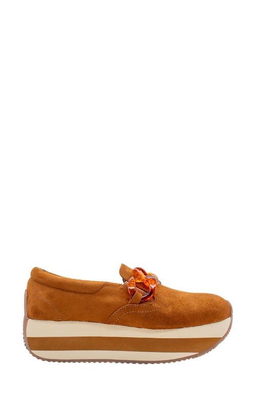 Volatile Harding Platform Loafer In Cognac
