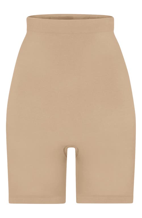 Skims Sculpting Above The Knee Shorts In Clay