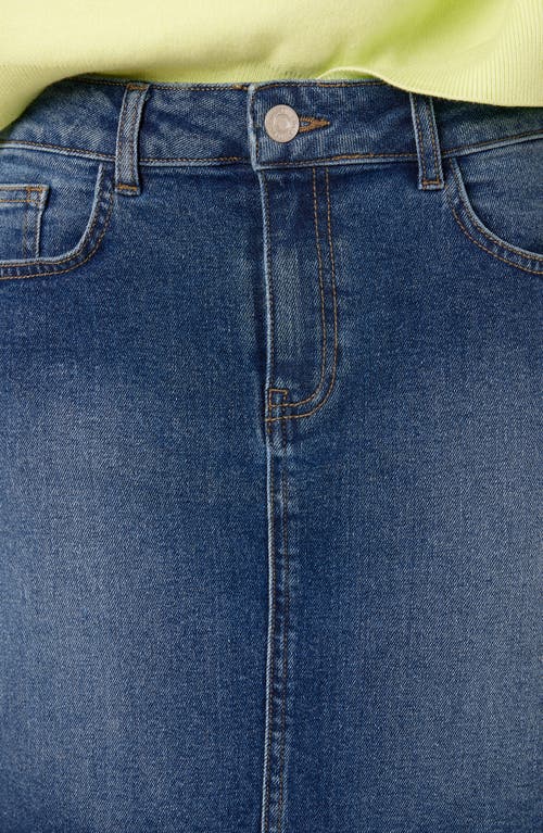 Shop Noisy May Malinda Denim Miniskirt In Medium Blue Denim