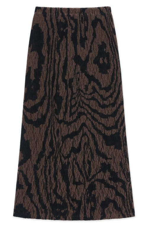 LAFAYETTE 148 LAFAYETTE 148 NEW YORK WOOD GROOVES PLEATED LACE MIDI SKIRT