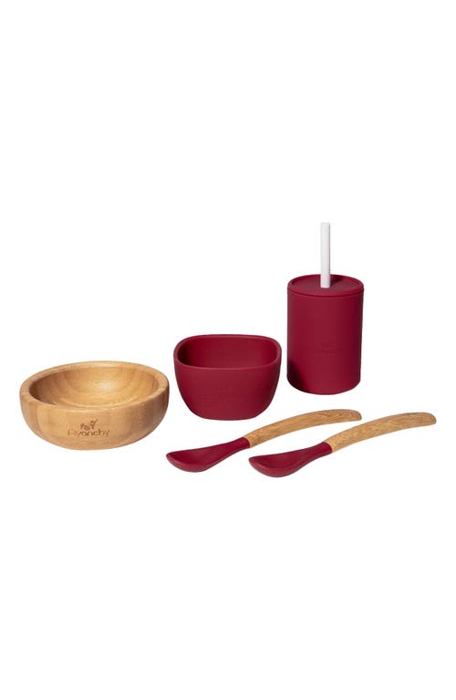 Avanchy La Petite Family Collections Baby Feeding Dish Set in Magenta at Nordstrom