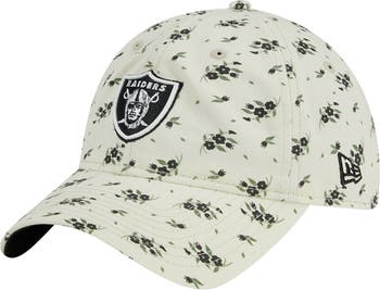 Women's Las Vegas Raiders New Era Black Leaves 9TWENTY Adjustable Hat