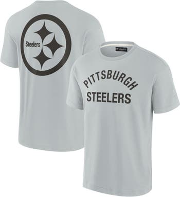 Fanatics Signature Unisex Fanatics Signature Gray Pittsburgh Steelers  Elements Super Soft Short Sleeve T-Shirt