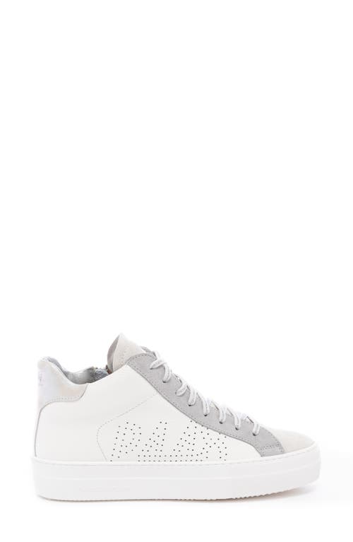 Shop P448 The Amid High Top Sneaker In White/grey