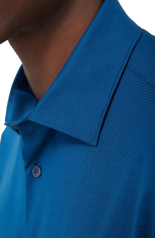Bugatchi Men's Ooohcotton James Micro-stripe Sport Shirt In Navy