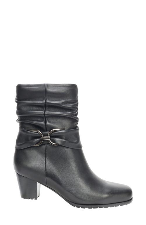 David Tate Corona Slouch Bootie In Black Lamb