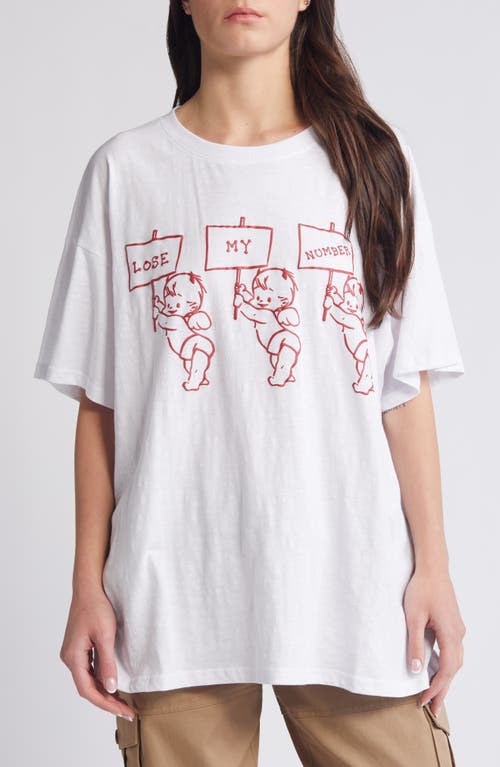 BOYS LIE Read the Signs Boyfriend T-Shirt in White at Nordstrom