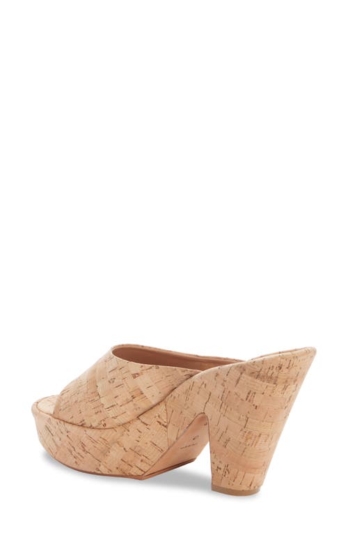 Shop Givenchy Doll Cork Platform Slide Sandal In Natural