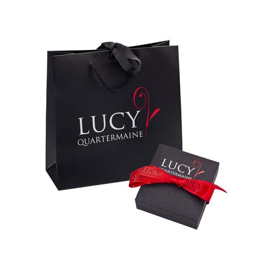 Lucy Quartermaine Women's Long Petal Drop Necklace With Pear Cut Ruby In Gold Vermeil In Gold