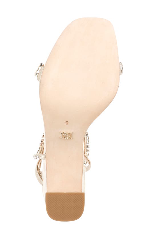 Shop Badgley Mischka Collection  Marilee Ankle Strap Sandal In Ivory