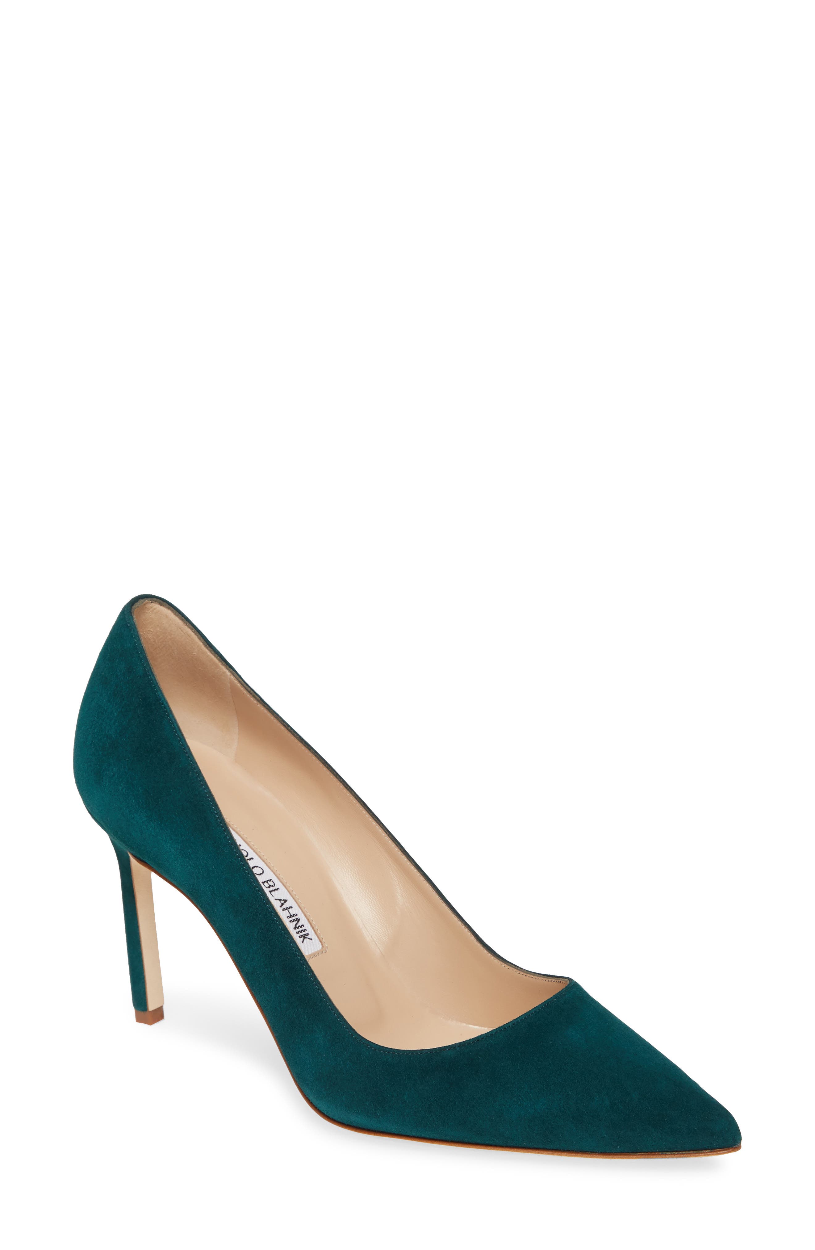Manolo Blahnik Bb Pointy Toe Pump, Green