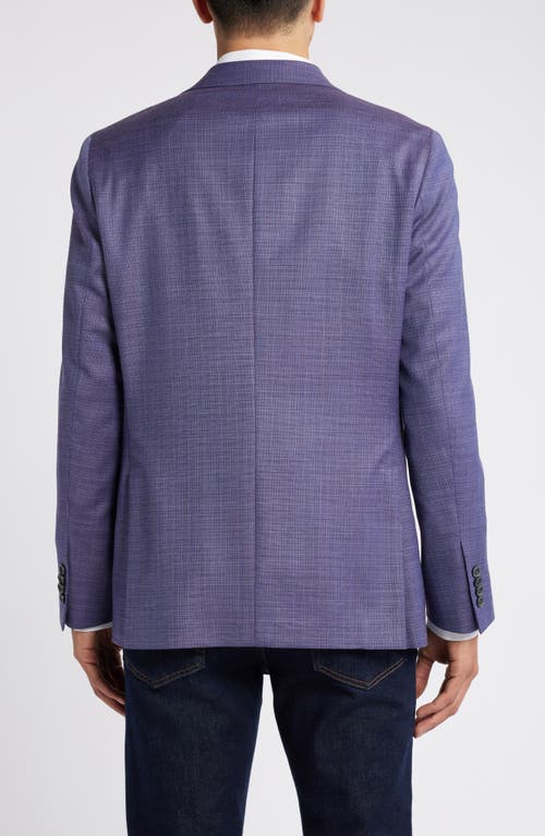 Shop Jack Victor Morton Soft Constructed Stretch Wool Sport Coat In Berry