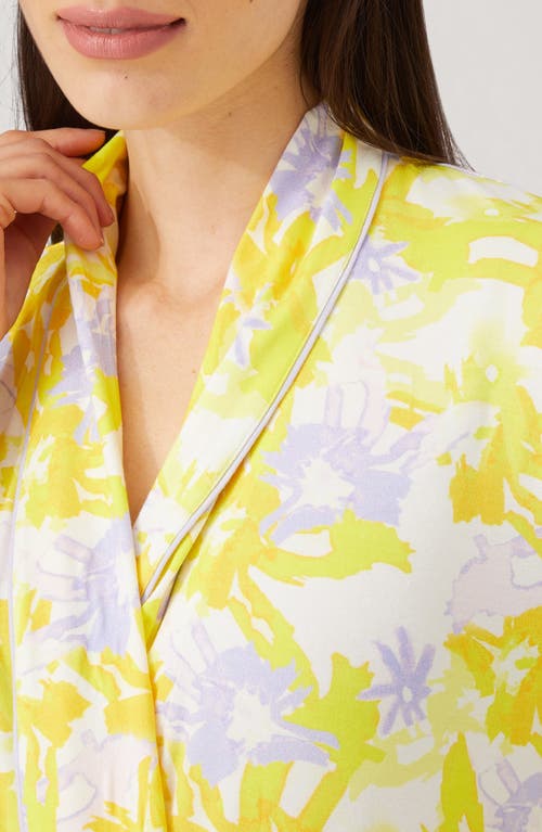 Shop Alivia Joey Print Robe In Painterly Petals