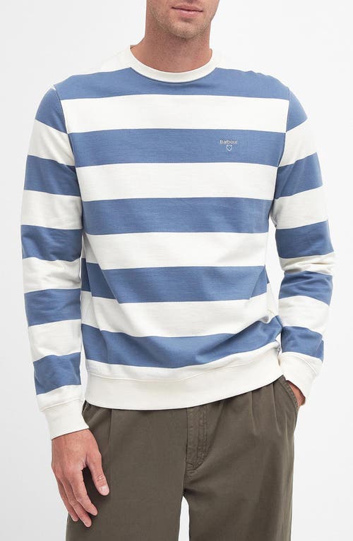 Barbour Shorwell Stripe Sweatshirt Dark Chambray at Nordstrom,