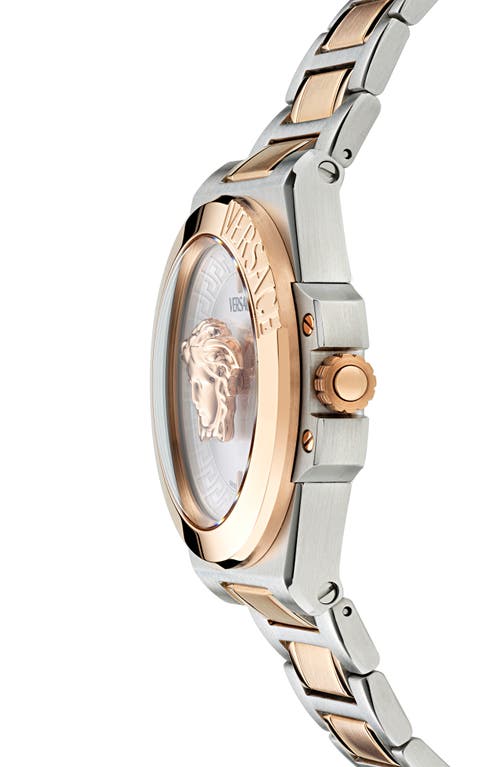 Shop Versace Hera Bracelet Watch, 37mm In Two Tone