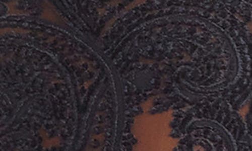 Fifteen Twenty Carolina Long Sleeve Midi Dress In Brown/black