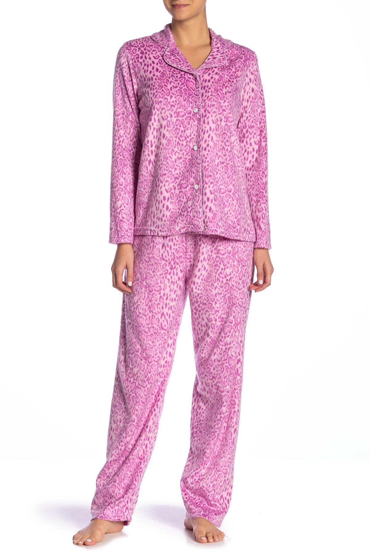 Tahari Essentially Yours Fleece 2Piece Pajama Set Nordstrom Rack