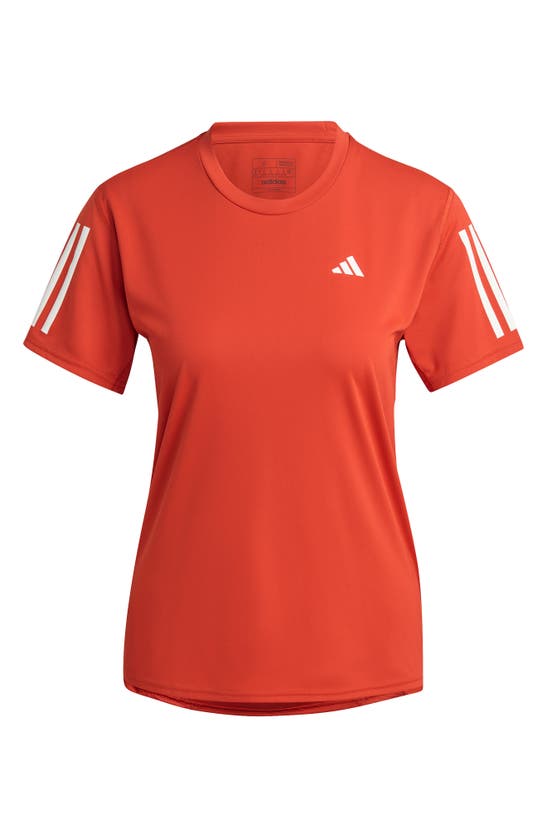 Adidas Originals Own The Run Tee In Preloved Red