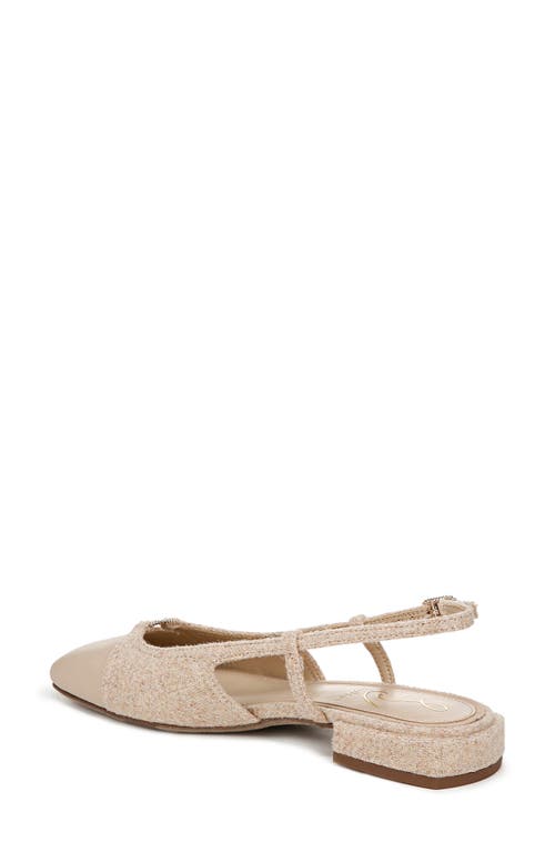 Shop Sam Edelman Kara Slingback Flat In Beechwood/oat