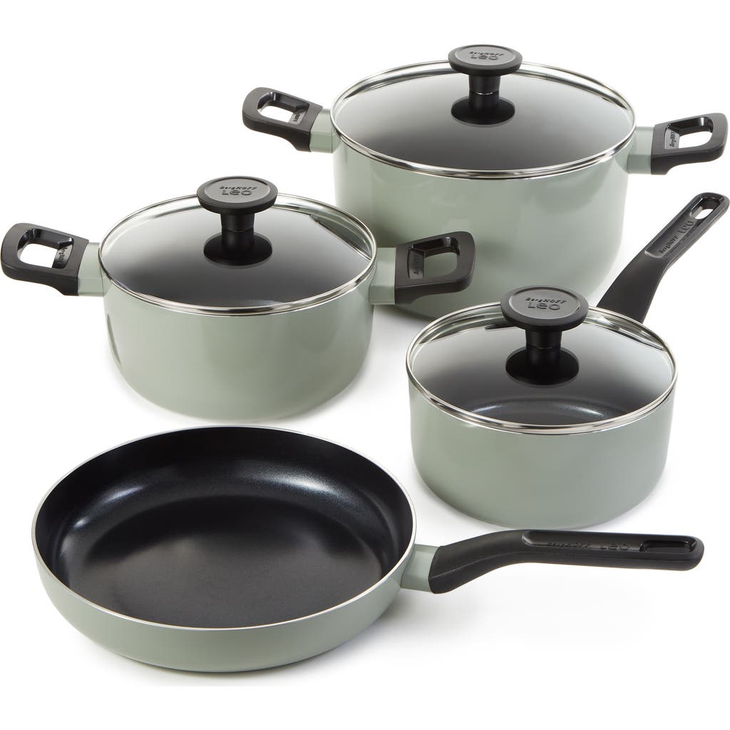 Berghoff Leo Glint 7-piece Cookware Set In Sage