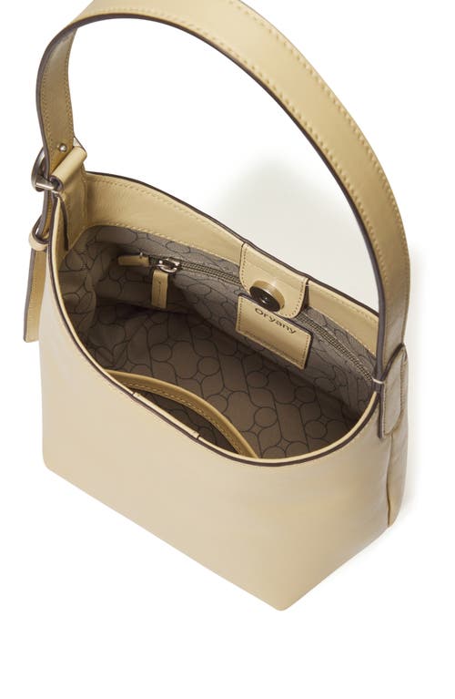 Oryany Egg Leather Shoulder Bag In Butter Cream