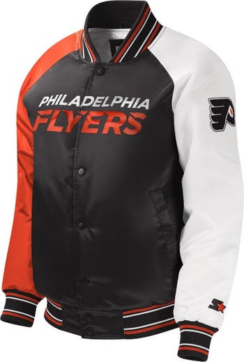 STARTER Youth Starter Black Philadelphia Flyers Raglan Full-Snap Varsity  Jacket | Nordstrom