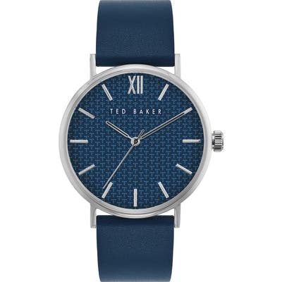 Ted Baker London Phylipa Gents Leather Strap Watch, 4m