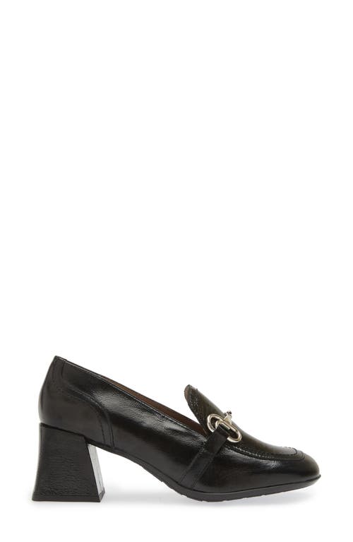 Wonders Moc Toe Bit Loafer Pump In Black Patent Leather
