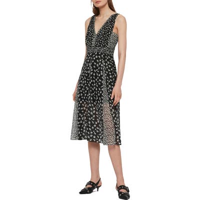 Allsaints Macella Scatter A-Line Dress, Black