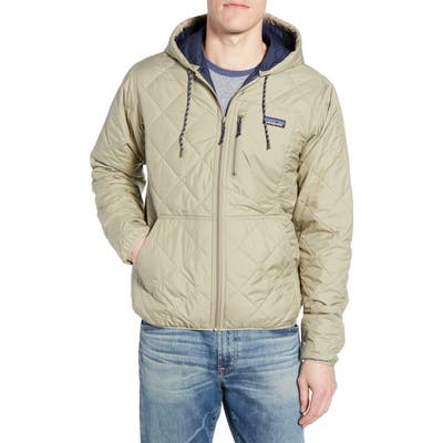 Patagonia Weather Resistant Thermogreen Insulated Recycled Ripstop Hooded Jacket, Grey
