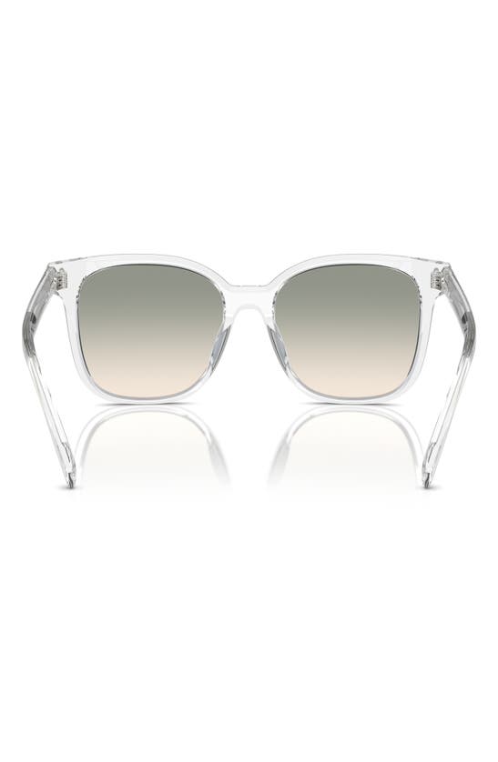 Tory Burch 53mm Gradient Square Sunglasses In Clear