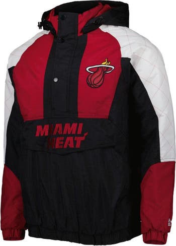 Mens Starter Miami Heat Windbreaker Jacket