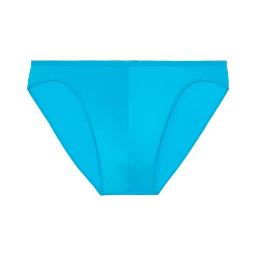 Hom Men's Sea Life Swim Micro Briefs In Turquoise