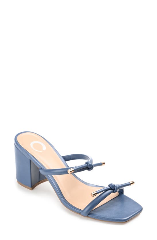 Journee Collection Tru Comfort Jess Heeled Sandal In Blue
