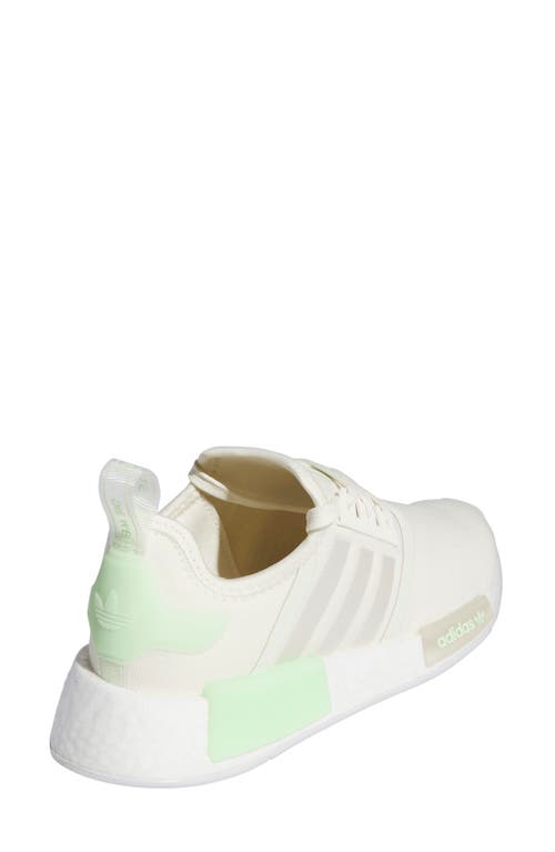 Shop Adidas Originals Adidas Nmd R1 Sneaker In Cream/cream/semi Green