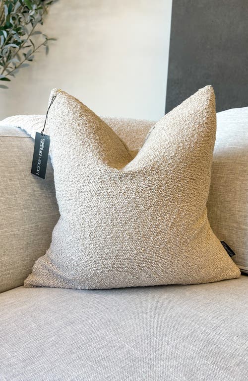 Modish Decor Pillows Boucle Decorative Pillow Cover, 24 X 24 In Oat