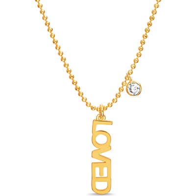 Lesa Michele Loved Charm Necklace