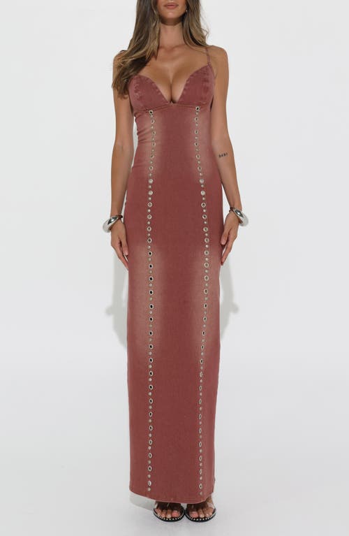 Shop By.dyln Magda Maxi Dress In Plum