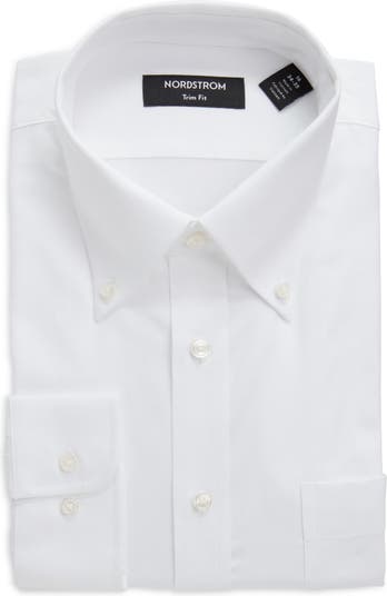 Nordstrom Trim Fit Royal Oxford Solid Non-Iron Dress Shirt | Nordstrom