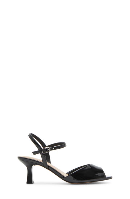 Shop Steve Madden Jrave Ankle Strap Peep Toe Sandal In Black