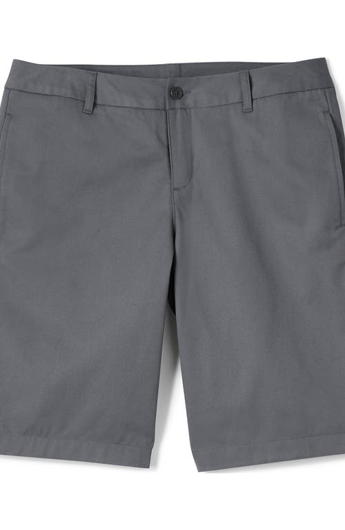 LANDS' END LANDS' END SCHOOL UNIFORM YOUNG  PLAIN FRONT BLEND CHINO SHORTS 