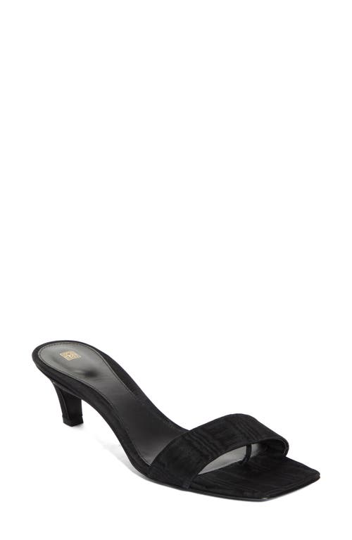 TOTEME Square Toe Kitten Heel Satin Sandal at Nordstrom,