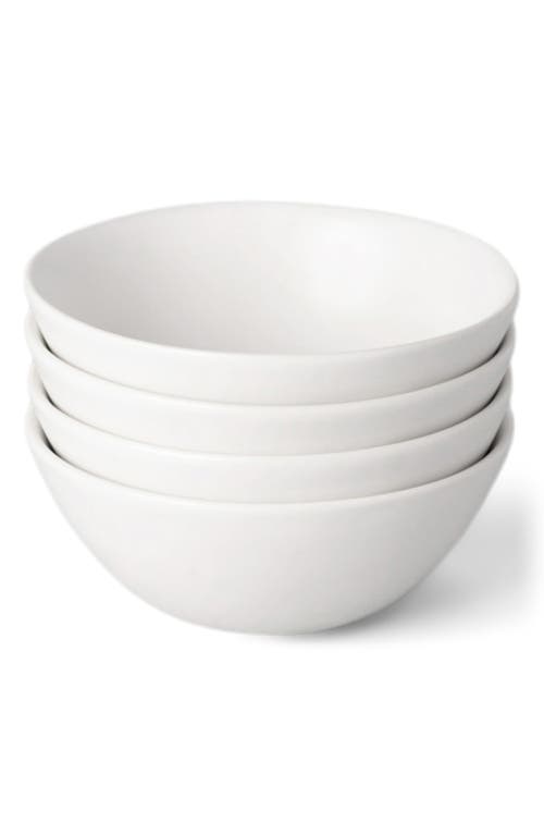 Shop Fable The Breakfast Set Of 4 Bowls In Cloud White