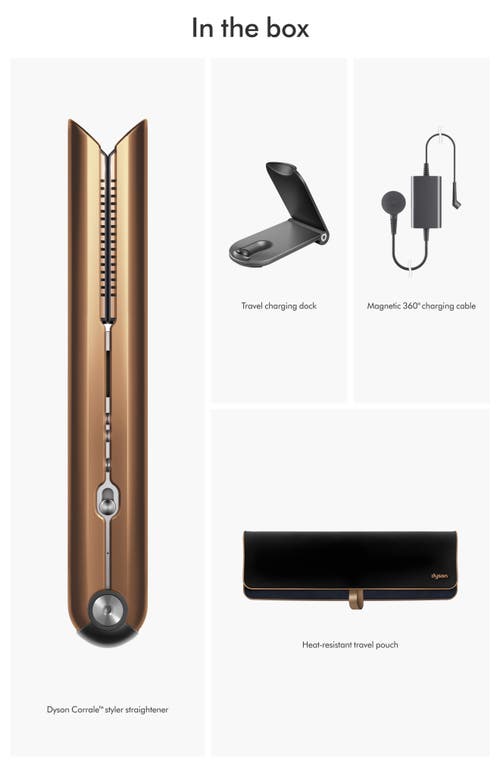 Shop Dyson Corrale™ Styler Straightener In Copper