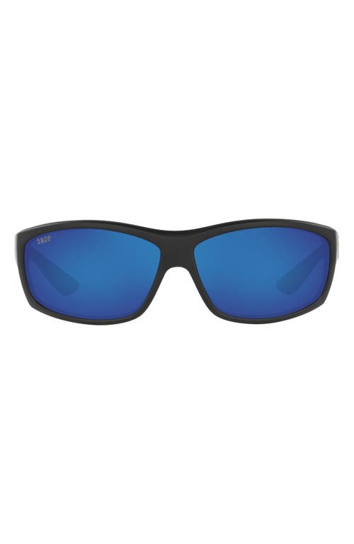 Costa Del Mar 65mm Polarized Sunglasses in Black Blue at Nordstrom