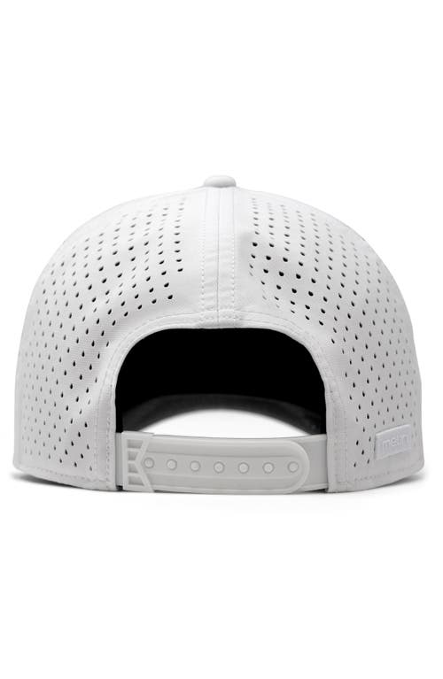 Melin Odyssey Stacked Hydro Performance Snapback Hat In Snow Camo