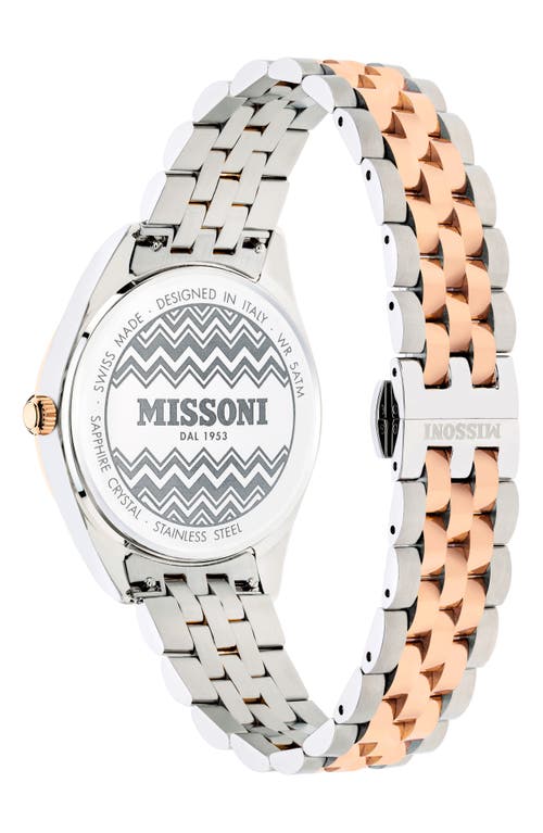 Shop Missoni Classic Two-tone Bracelet Watch, 41mm In Two Tone