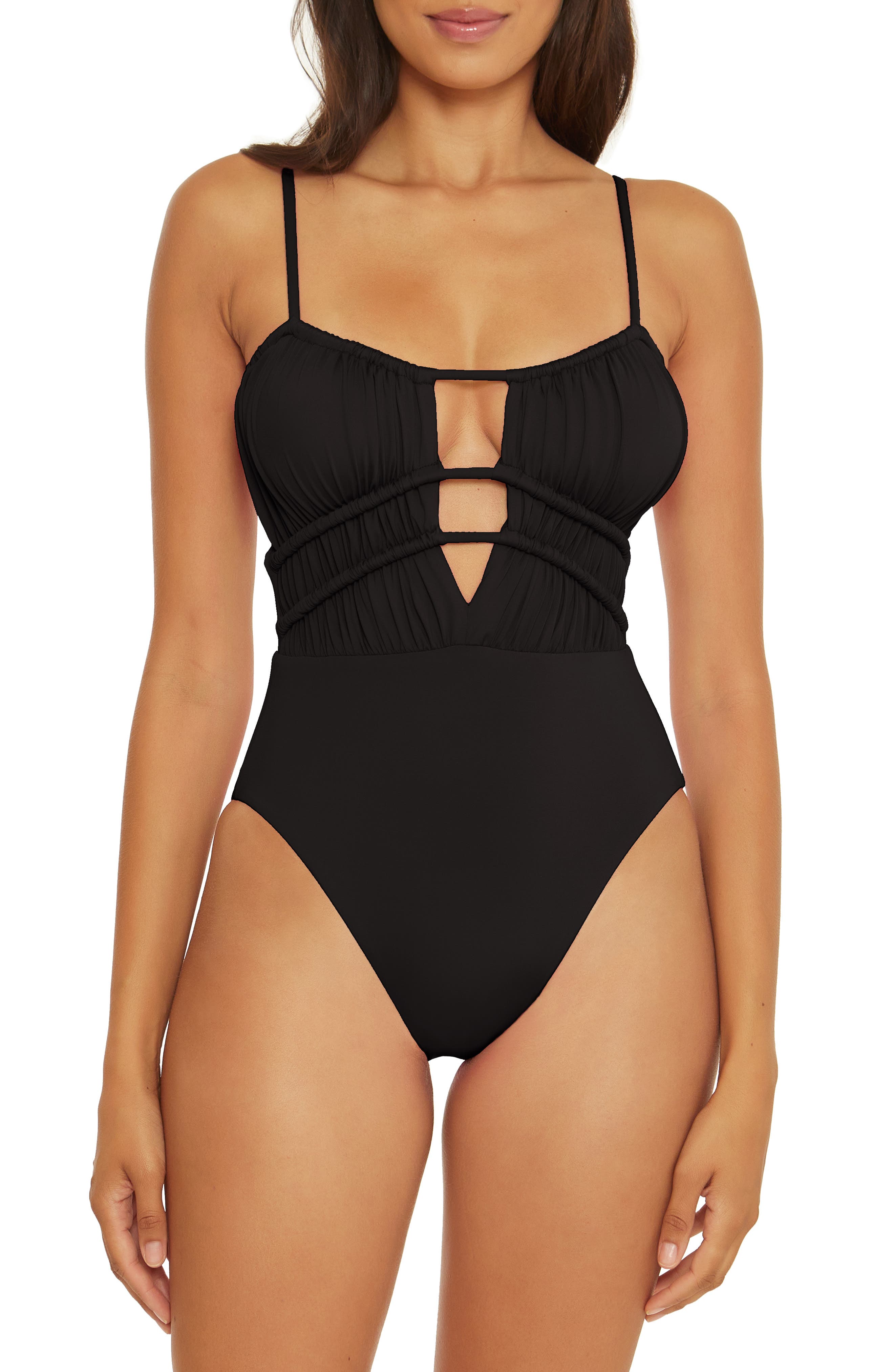 womens black one piece